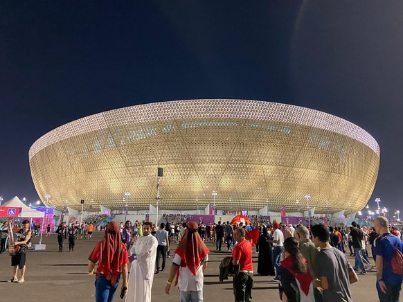 Das Lusail Stadion in Katar wird auch das Finalstadion am 18. Dezember sein.