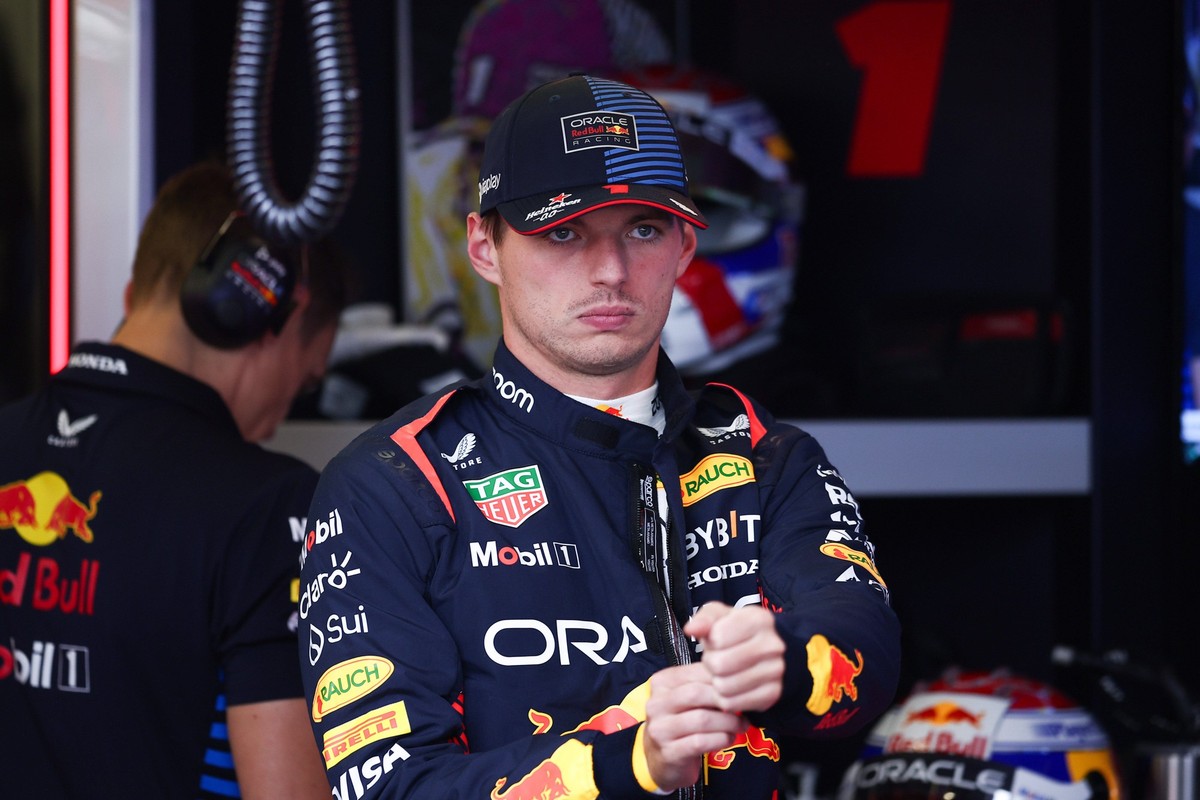 VERSTAPPEN Max ned, Red Bull Racing RB20, portrait during the Formula 1 Azerbaijan Grand Prix 2024, 17th round of the 2024 Formula One World Championship, WM, Weltmeisterschaft from September 13 to 15 ...