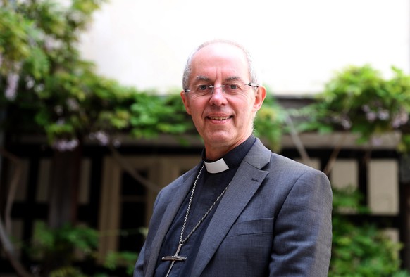 WINDSOR, ENGLAND - MAY 18: The Archbishop of Canterbury Justin Welby at St George&#039;s Chapel, Windsor, ahead of the royal wedding of Prince Harry and Meghan Markle on May 18, 2018 in Windsor, Engla ...