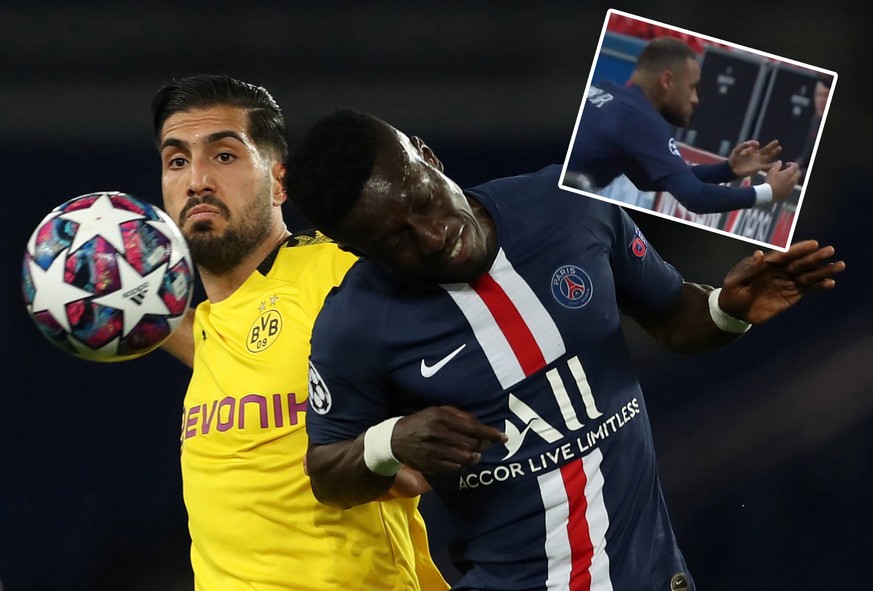 Soccer Football - Champions League - Round of 16 Second Leg - Paris St Germain v Borussia Dortmund - Parc des Princes, Paris, France - March 11, 2020 Paris St Germain s Idrissa Gueye in action with Bo ...