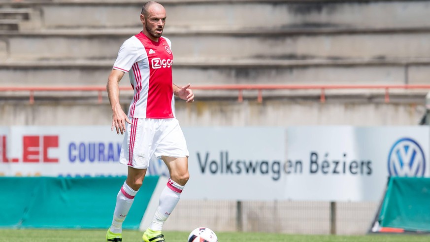 BEZIERS , AS Beziers - Ajax , Oefenwedstrijd , Voetbal , Stade de la Mediterranee , Seizoen 2016 / 2017, 20-07-2016 , Ajax speler Heiko Westermann AS Beziers - Ajax *** BEZIERS ash BEZIERS Ajax practi ...