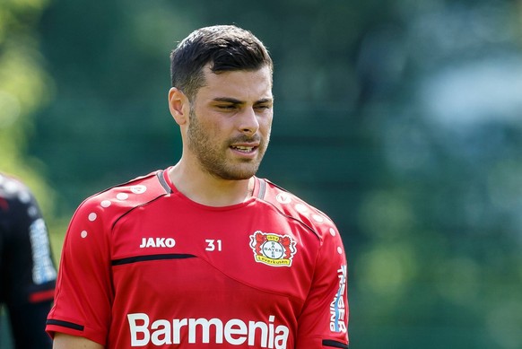 Zell am See, Oesterreich, 17.07.2019, Trainingslager 2019 Bayer 04 Leverkusen, Kevin Volland (B04) schaut ( Zell am See Stadio Alois Latini Salzburg Austria eu-images-01048-187712 *** Zell am See, Aus ...