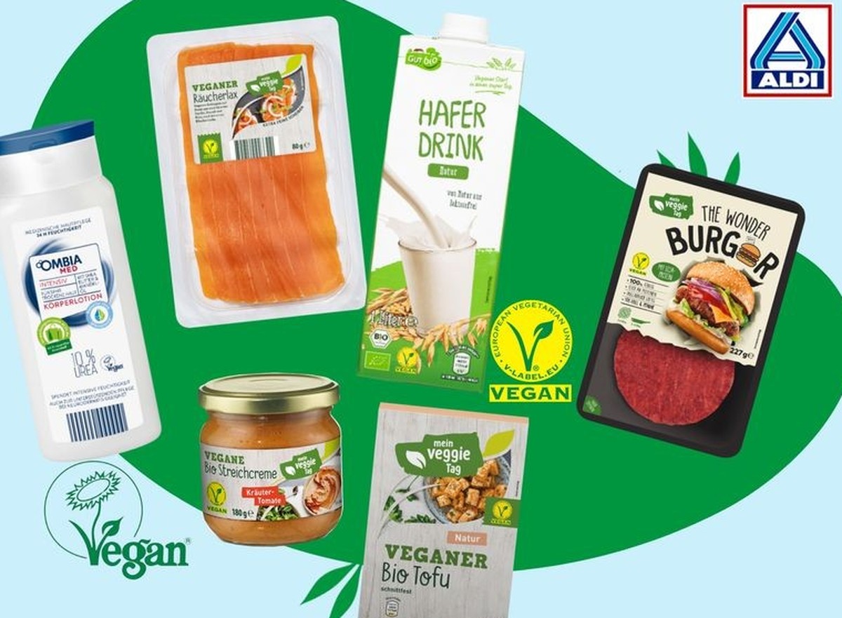 Vegane Produktvielfalt bei ALDI / Weiterer Text über ots und www.presseportal.de/nr/112096 / Die Verwendung dieses Bildes für redaktionelle Zwecke ist unter Beachtung aller mitgeteilten Nutzungsbeding ...