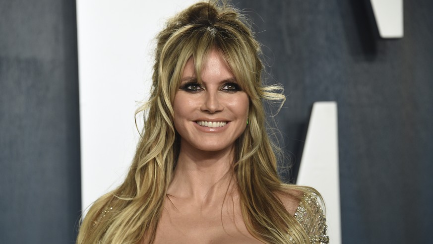 Heidi Klum arrives at the Vanity Fair Oscar Party on Sunday, Feb. 9, 2020, in Beverly Hills, Calif. (Photo by Evan Agostini/Invision/AP)