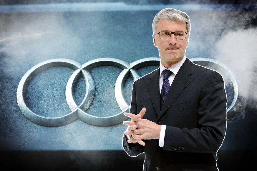 Audi-Logo in Abgasen - Audi emblem and exhaust gases *** Audi logo in exhaust gases Audi emblem and exhaust gases PUBLICATIONxINxGERxSUIxAUTxHUNxONLY 1020506924
