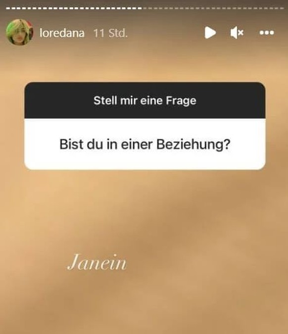 Loredana stiftete ein wenig Verwirrung mit ihrer Beziehungs-Antwort.