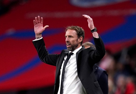 England v Germany - UEFA Nations League - League A - Group 3 - Wembley Stadium England manager Gareth Southgate reacts during the UEFA Nations League match at Wembley Stadium, London. Picture date: Mo ...
