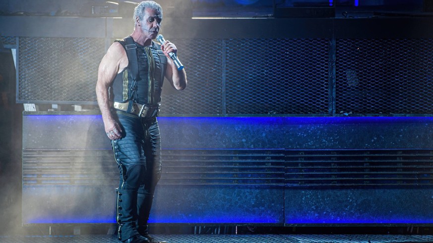 Rammstein Konzert in Aarhus Rammstein live in Aarhus, Denmark Aarhus, Denmark. 22nd, June 2022. The German industrial metal band Rammstein performs a live concert at Ceres Park in Aarhus. Here vocalis ...