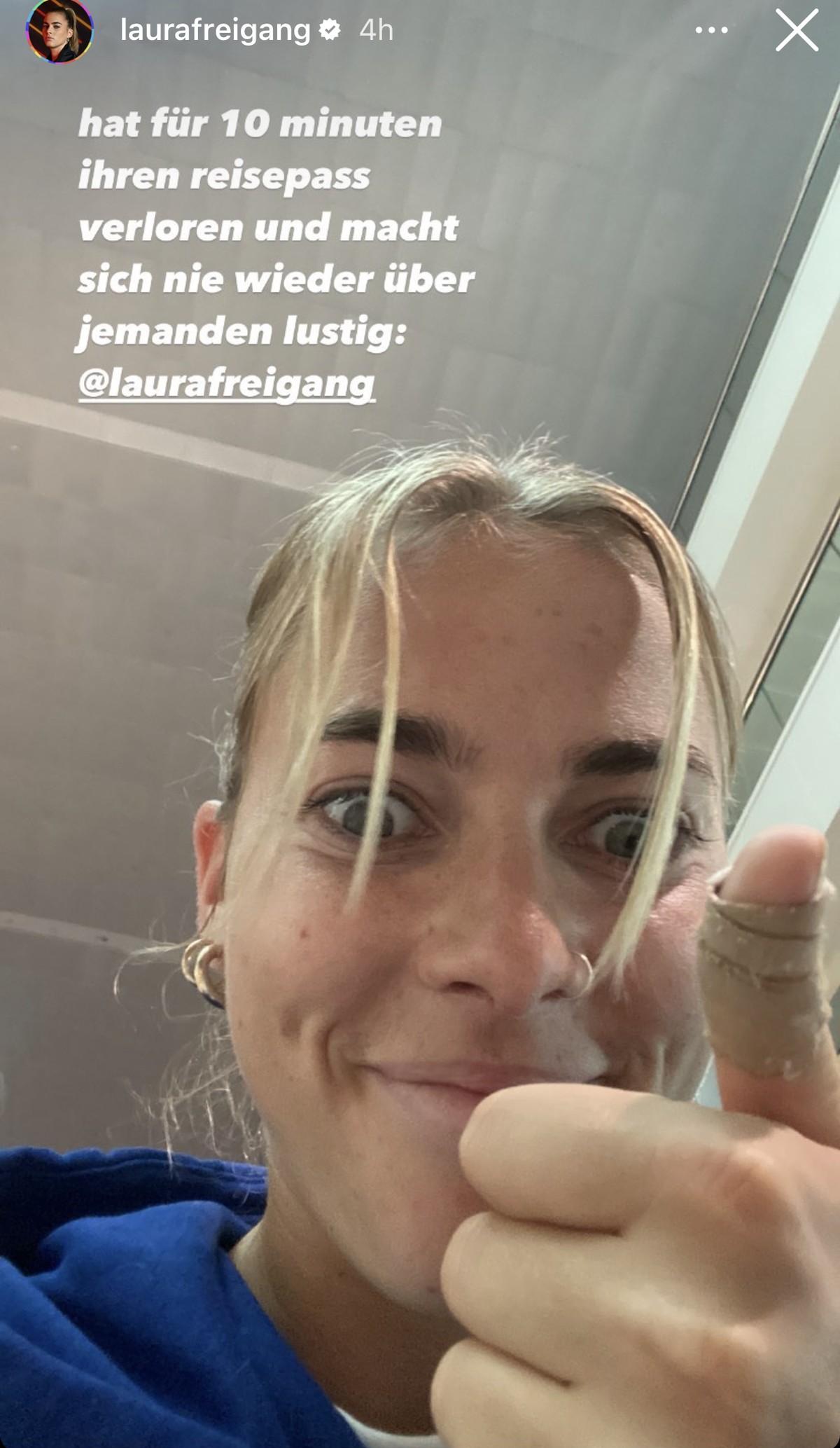 Laura Freigang hatte die Sorge, ihren Reisepass nicht zu finden.