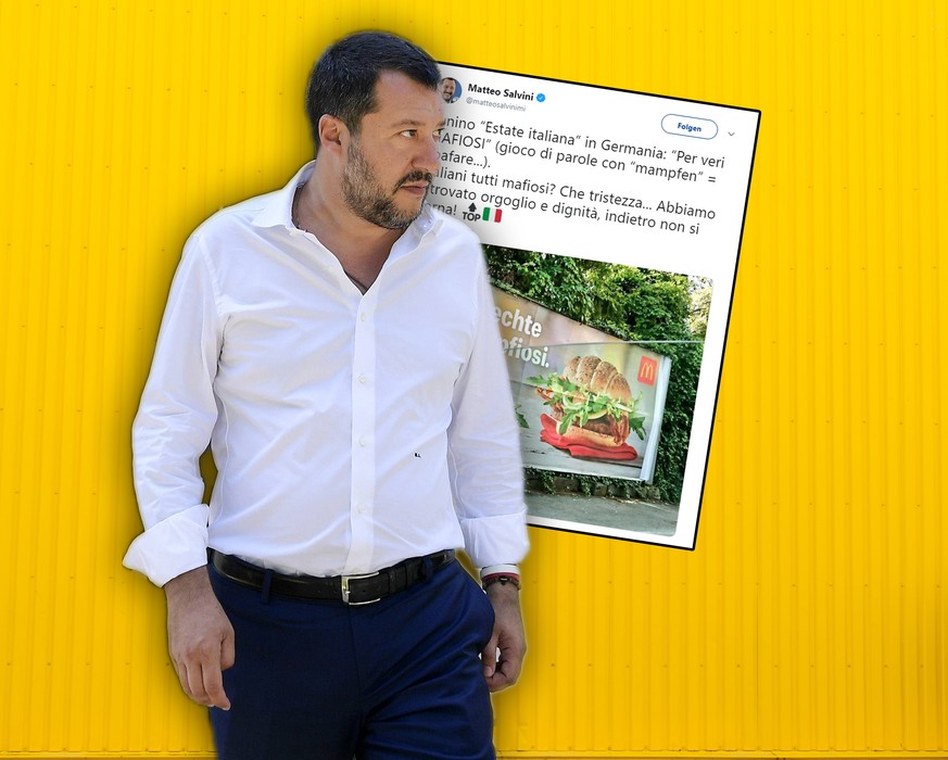 Matteo Salvini, Chefpöbler Italiens.