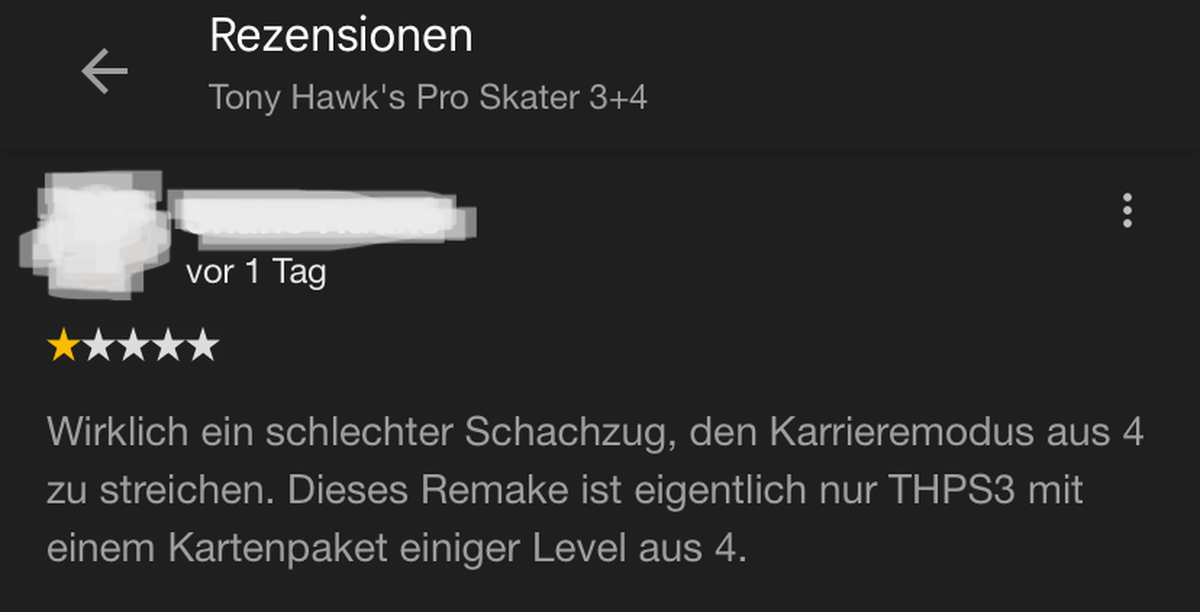 &quot;Tony Hawk&#039;s Pro Skater 3 + 4&quot; sorgt für Freude unter Fans, aber auch für Frustration.
