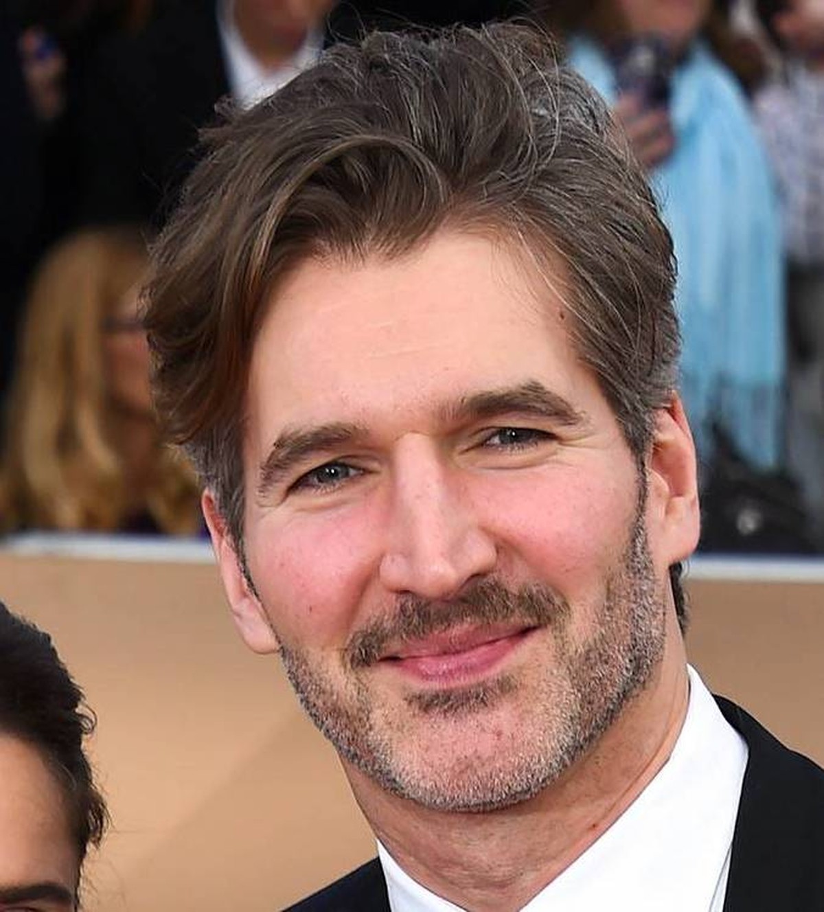 Amanda Peet and David Benioff arriving at the 22nd Annual Screen Actors Guild Awards in Los Angeles, California - Jan 30, 2016 - Screen Actors Guild Awards 2016, Los Angeles California USA Shrine Audi ...