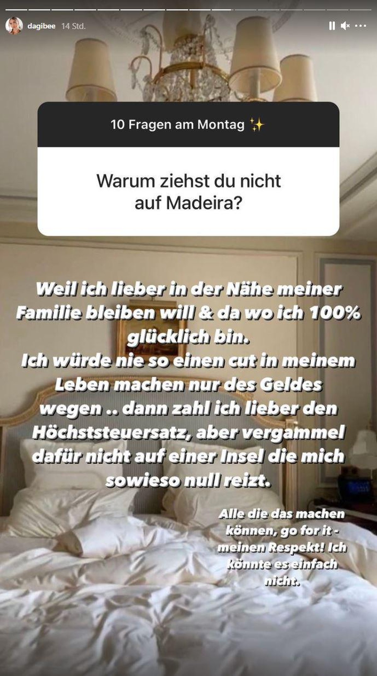 Screenshot Dagi Bee Instagram