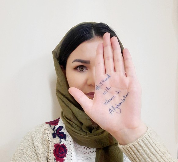 Social media users in various countries supported women in Afghanistan by launching an online campaign. Twitter, Facebook and Instagram users write the English hashtag #StandWithWomenInAfghanistan on  ...