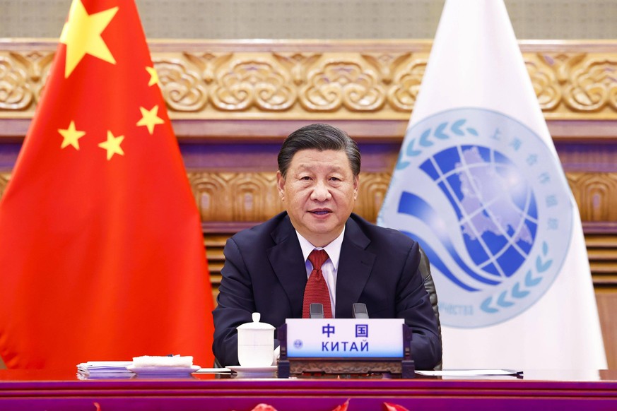 News Bilder des Tages Entertainment Bilder des Tages China, Xi Jinping bei Videokonferenz mit Rat der CIS Staatsoberh