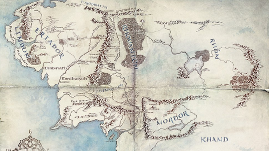 Amazon Prime: Rätsel um "Herr der Ringe"-Serie: Karte von Mittelerde