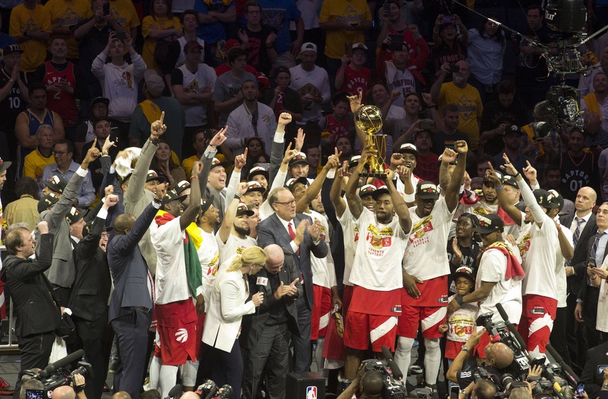 Historisch: Die Raptors aus Toronto haben als erste Team aus Kanada den NBA-Titel geholt.