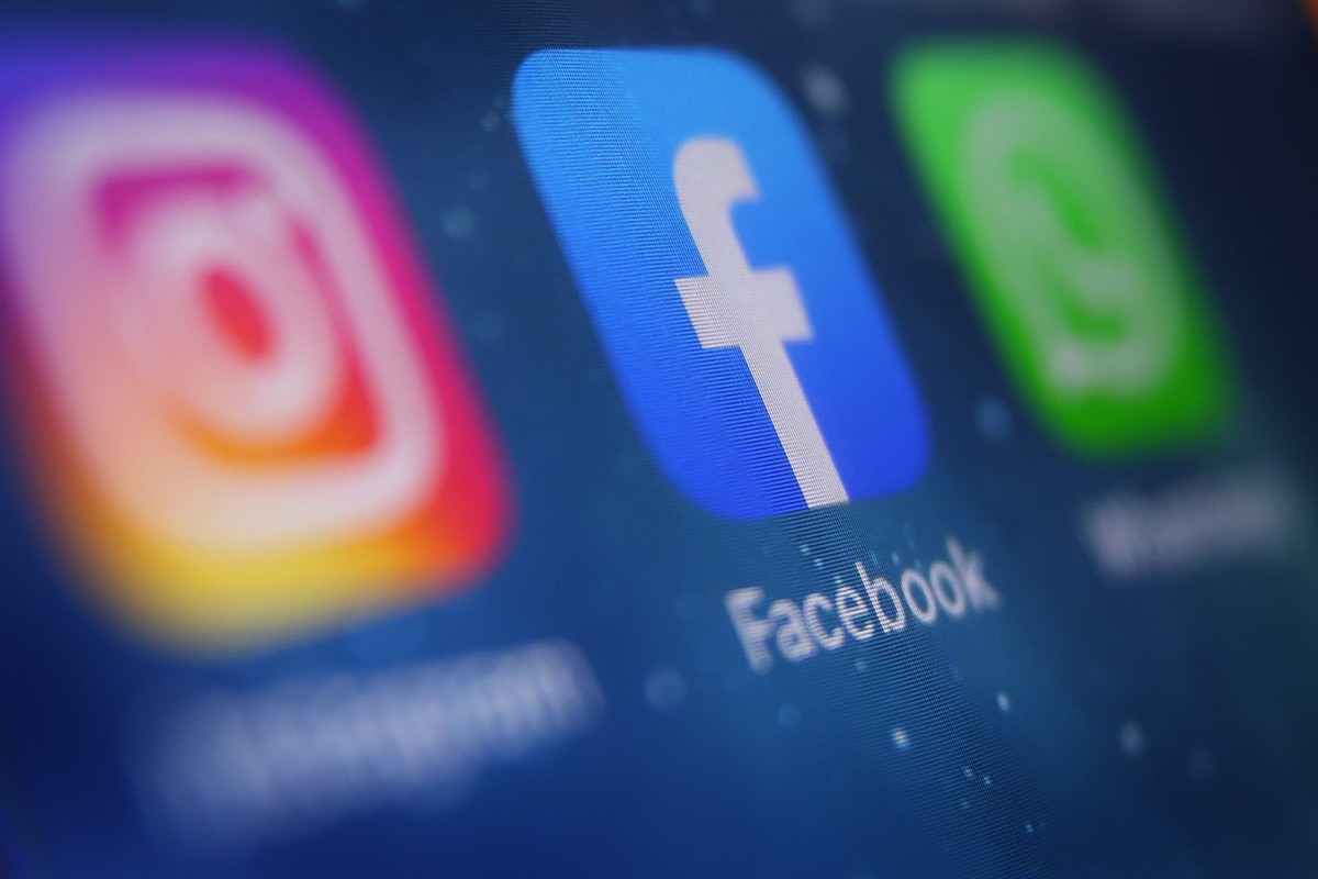 ILLUSTRATION - 04.10.2021, Bayern, Kempten: Meta-Apps auf einem Smartphone. (zu dpa: «Meta-Dienste Facebook und Instagram gestört») Foto: Karl-Josef Hildenbrand/dpa +++ dpa-Bildfunk +++