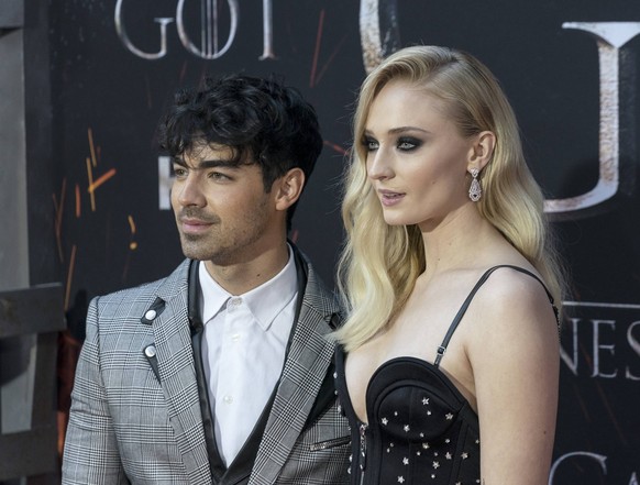 NY: Game of Thrones final season premiere Joe Jonas and Sophie Turner attend HBO Game of Thrones final season premiere at Radio City Music Hall New York New York United States Radio City Music Hall PU ...