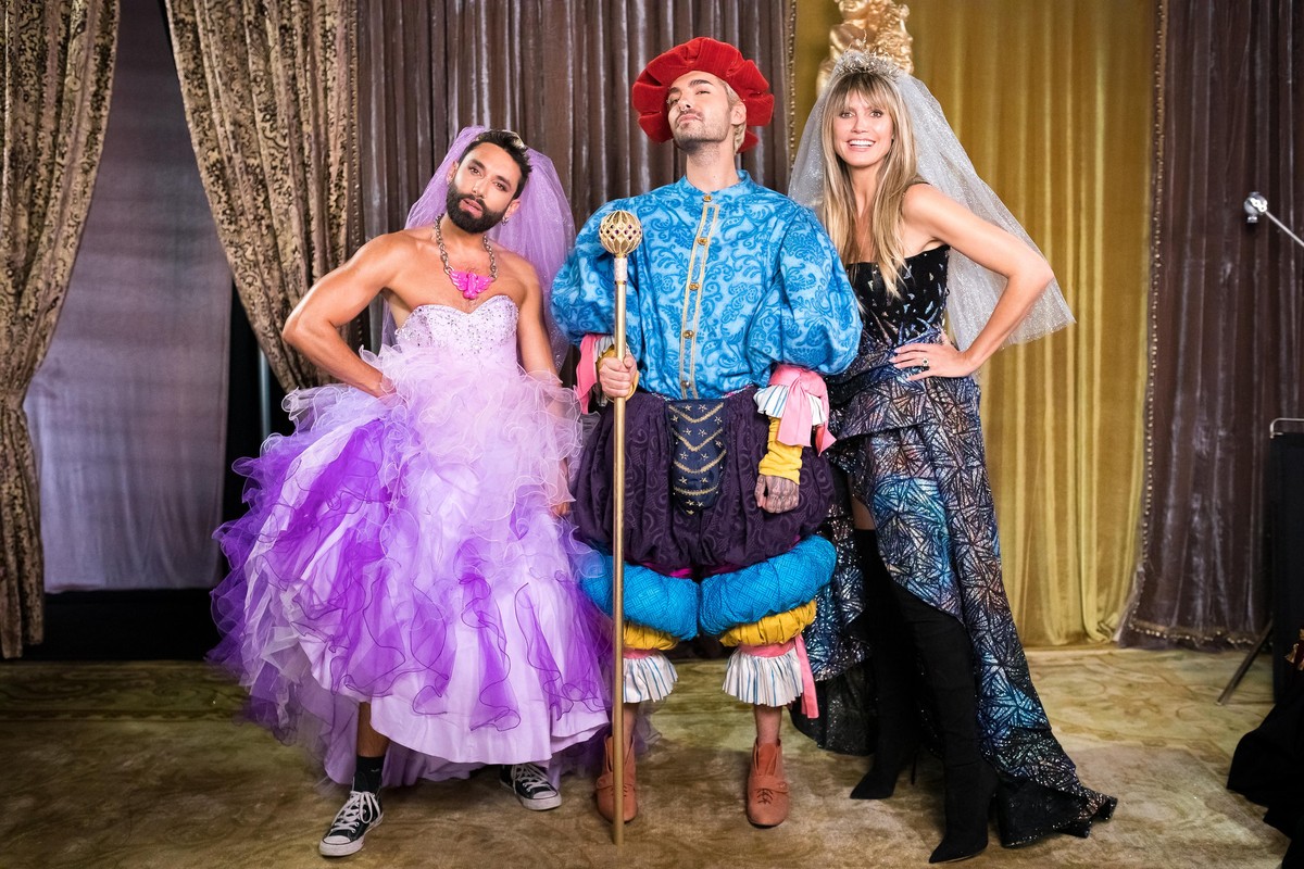 Titel: Queen of Drags;
Staffel: 1;
Folge: 3;
Person: Conchita Wurst; Bill Kaulitz;Heidi Klum;
Copyright: ProSieben/Martin Ehleben;
Fotograf: Martin Ehleben;
Bildredakteur: Susi Lindlbauer;
Date ...