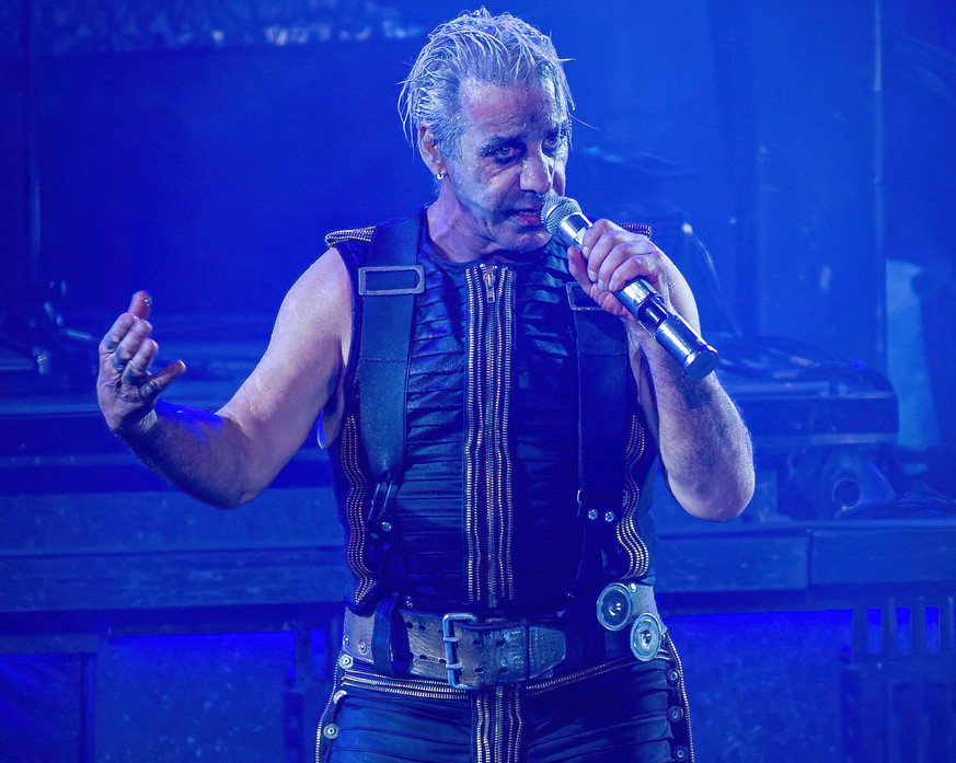 Rammstein Konzert in Aarhus Rammstein live in Aarhus, Denmark Aarhus, Denmark. 22nd, June 2022. The German industrial metal band Rammstein performs a live concert at Ceres Park in Aarhus. Here vocalis ...