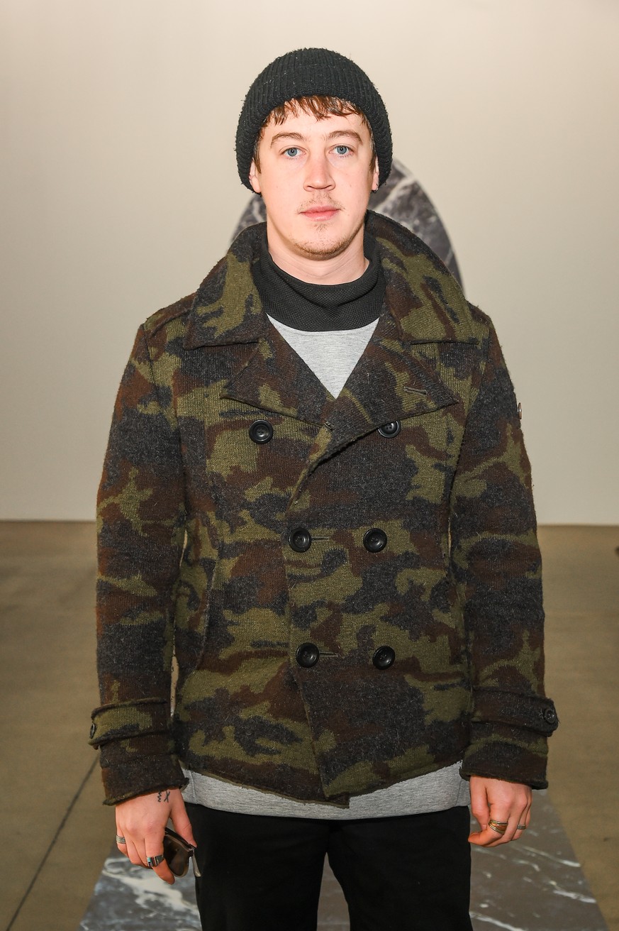 NEW YORK, NY - FEBRUARY 09: Actor Alex Sharp attends the Hellessy fashion Show during New York Fashion Week at Pier 59 on February 9, 2018 in New York City. (Photo by Ben Gabbe/Getty Images)