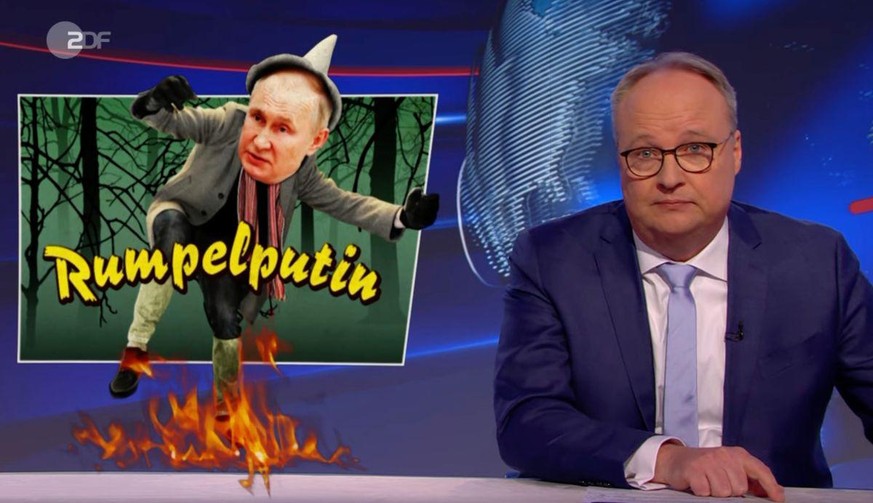 Oliver Welke nimmt sich in der "heute-Show" Putin zur Brust.