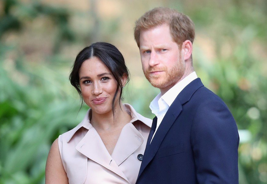 JOHANNESBURG, SOUTH AFRICA - OCTOBER 02: Prince Harry, Duke of Sussex and Meghan, Duchess of Sussex attend a Creative Industries and Business Reception on October 02, 2019 in Johannesburg, South Afric ...