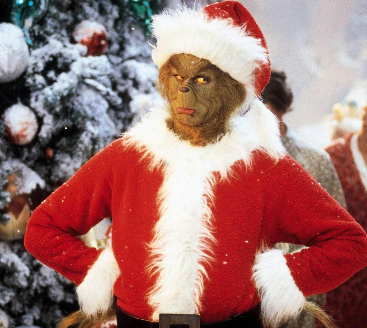 Jim Carrey Characters: Grinch Film: How The Grinch Stole Christmas USA/DE 2000 / Literaturverfilmung Nach Wie Der Grinch Weihnachten Gestohlen Hat Based On The Book By Dr. Seuss Director: Ron Howard 0 ...