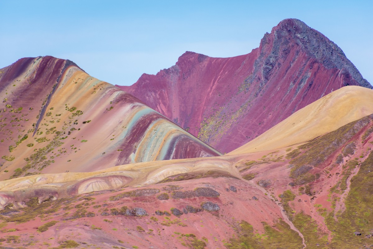 Rainbow Mountain or Montana de Siete Colores, part of the Cordillera de los Andes in the Cusco region of Peru.