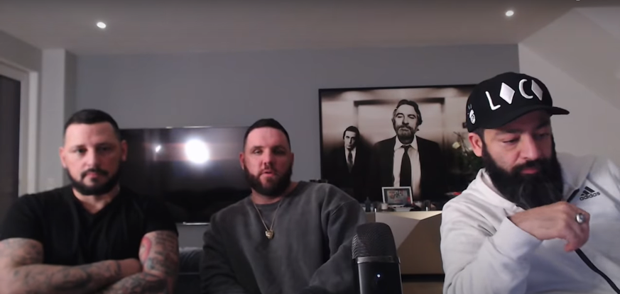 Bass Sultan Hengzt, Fler und Rooz (v.l.) im Video.