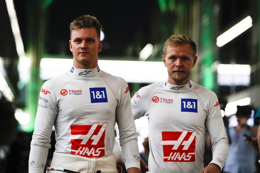 Mick Schumacher (l.) und Kevin Magnussen sind seit dieser Saison beim Haas-Team in der Formel 1 Teamkollegen.
