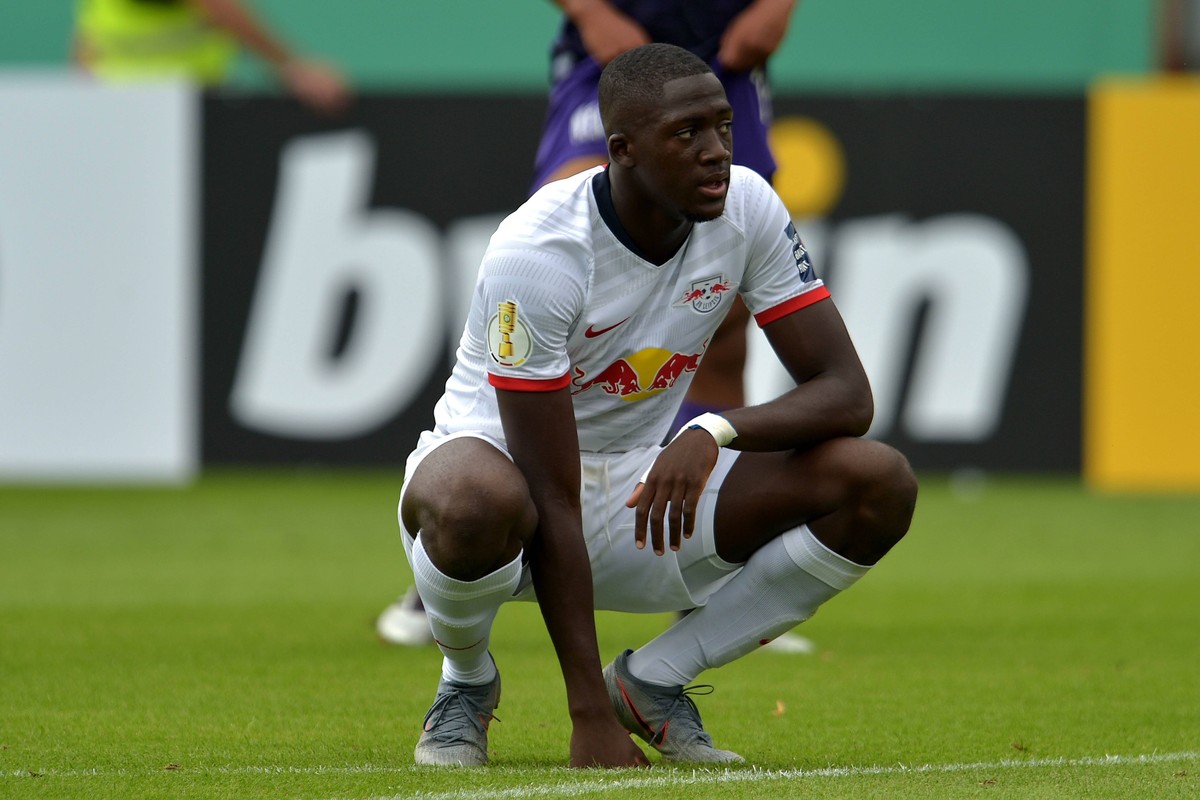 11-08-2019 / pmk / NB149371 Fussball/Herren DFB-Pokal Saison 2019/2020 RB Leipzig Ibrahima KONATE (06) Leipzig *** 11 08 2019 pmk NB149371 Football Men DFB Cup Season 2019 2020 RB Leipzig Ibrahima KON ...