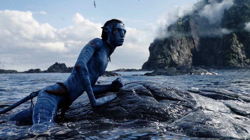 This image released by 20th Century Studios shows Britain Dalton, as Lo&#039;ak, in a scene from &quot;Avatar: The Way of Water.&quot; (20th Century Studios via AP)