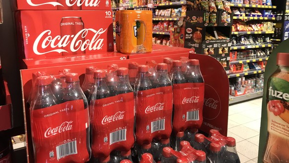Coca-Cola in einer Hamburger Edeka-Filiale.