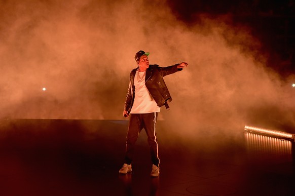 MIAMI, FL - NOVEMBER 12: Jay Z performs at the American Airlines Arena on November 12, 2017 in Miami, Florida. (Photo by Gustavo Caballero/Getty Images)