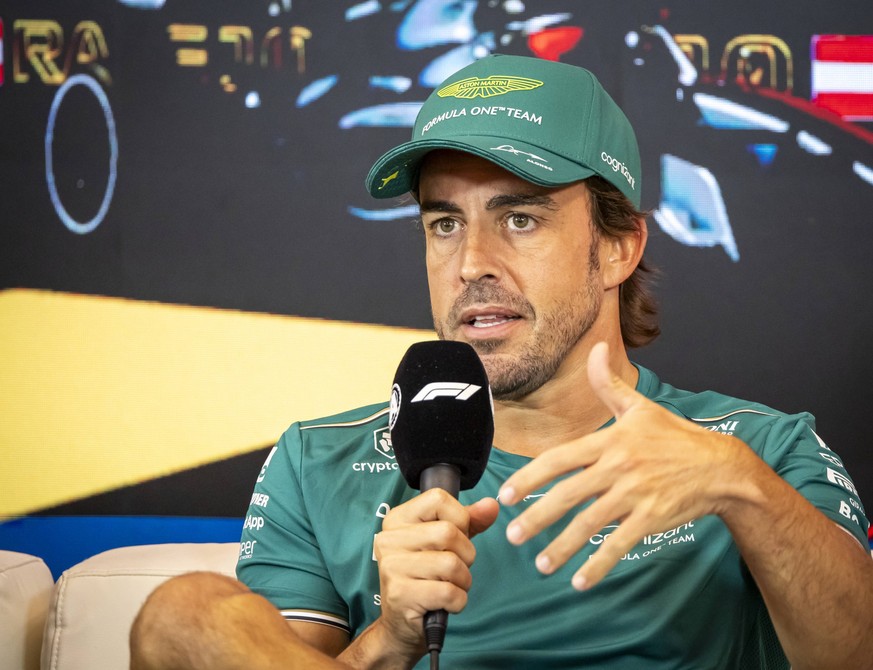 FORMULA 1 - GP of Austria 2023 SPIELBERG,AUSTRIA,29.JUN.23 - MOTORSPORTS, FORMULA 1 - Grand Prix of Austria, Red Bull Ring, preview. Image shows Fernando Alonso ESP/ Aston Martin Aramco. PUBLICATIONxN ...