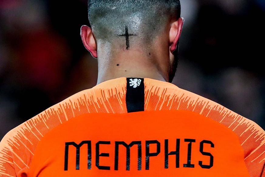 ROTTERDAM - Netherlands - France , Football , Season 2018/2019 , Nations League , Stadion Feijenoord de Kuip , 16-11-2018 , result 2-0 , Netherlands player Memphis Depay Netherlands - France PUBLICATI ...