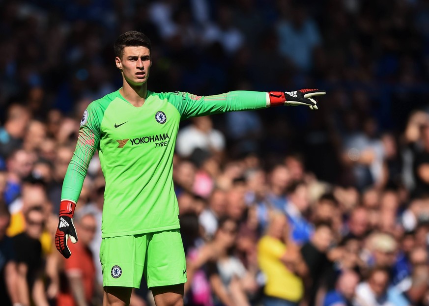 Kepa Arrizabalaga of Chelsea during the Premier League match between Chelsea and Bournemouth at Stamford Bridge, London, England on 1 September 2018. PUBLICATIONxNOTxINxUK Copyright: xVincexxMignottx  ...
