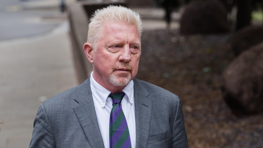 LONDON, UNITED KINGDOM - APRIL 29: Former tennis star Boris Becker arrives at the Southwark Crown Court for sentencing after being found guilty of four charges under the Insolvency Act in relation to  ...