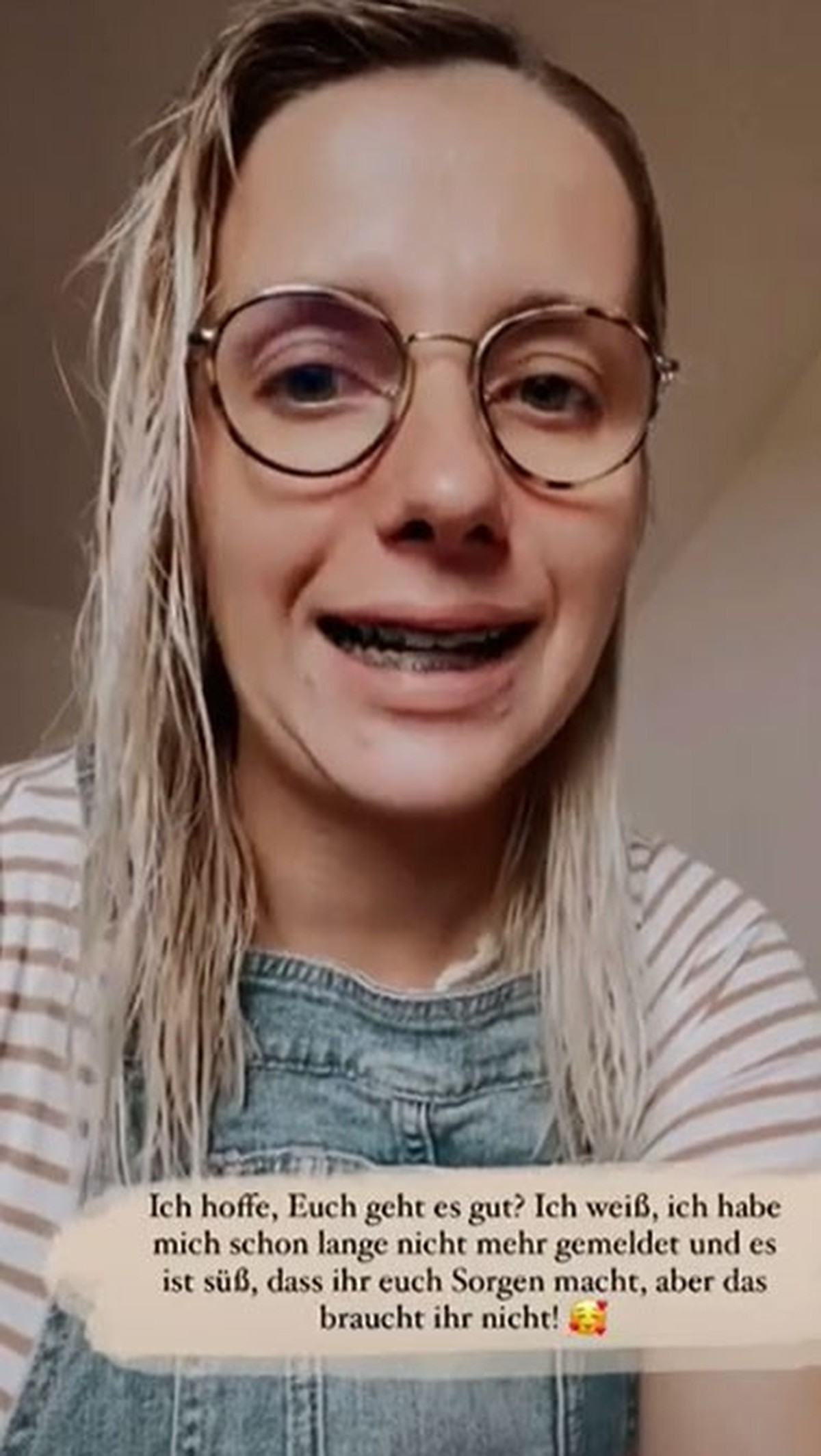 Anna Heiser gibt Entwarnung in ihrer Instagram-Story.