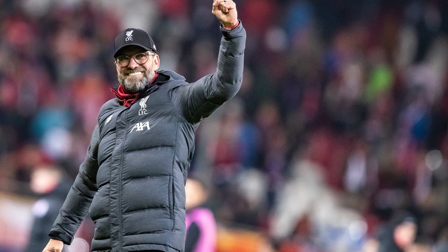 10.12.2019, Red Bull Arena, Salzburg, AUT, UEFA CL, FC Red Bull Salzburg vs FC Liverpool, Gruppe E, im Bild Trainer Juergen Klopp Liverpool FC // during the UEFA Champions League group E match between ...