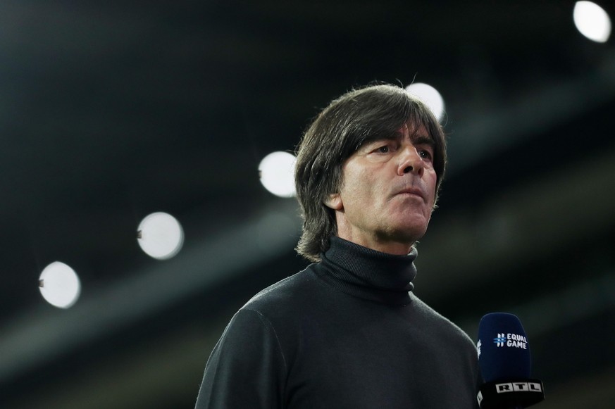 COLOGNE, GERMANY - OCTOBER 07: Head coach Joachim Loew of Germany seen during the international friendly match between Germany and Turkey at RheinEnergieStadion on October 07, 2020 in Cologne, Germany ...