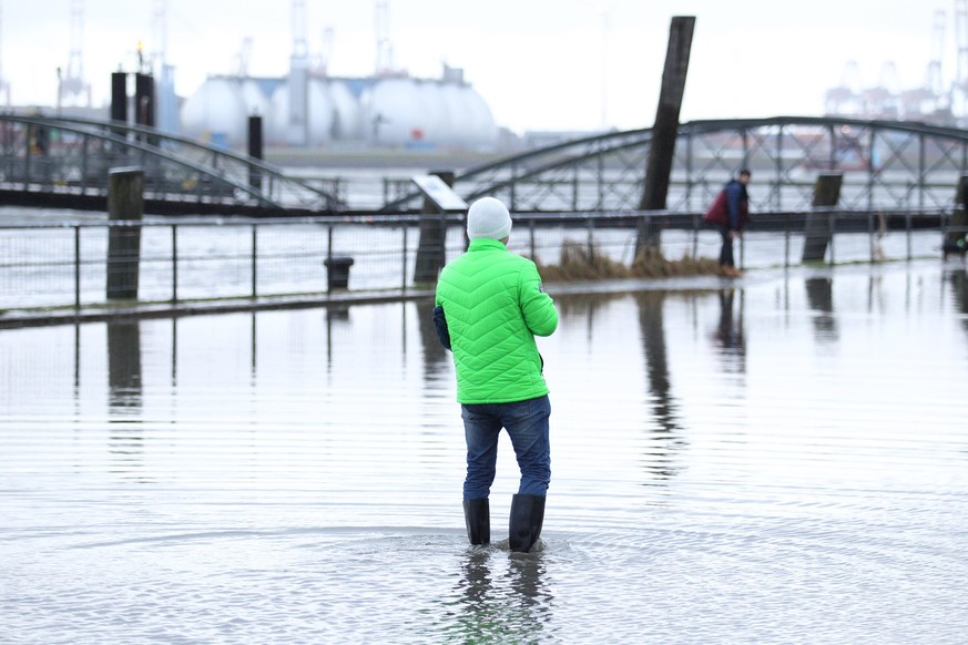 In Hamburg gab es durch Sturm "Zeynep" eine schwere Sturmflut.