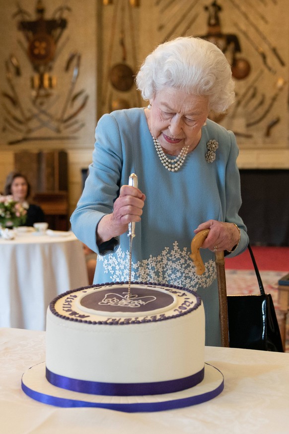 . 05/02/2022. London, United Kingdom. Queen Elizabeth II at a reception at Sandringham House in Norfolk, United Kingdom, on the eve of Accession Day, when she will mark 70 years on the throne. PUBLICA ...