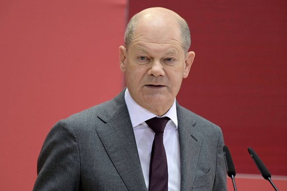 Olaf Scholz bei der Jubiläumsveranstaltung der SPD Fortschritt braucht Gerechtigkeit - Seit 160 Jahren Ideen für morgen im Willy-Brandt-Haus. Berlin, 23.05.2023 *** Olaf Scholz at the anniversary even ...