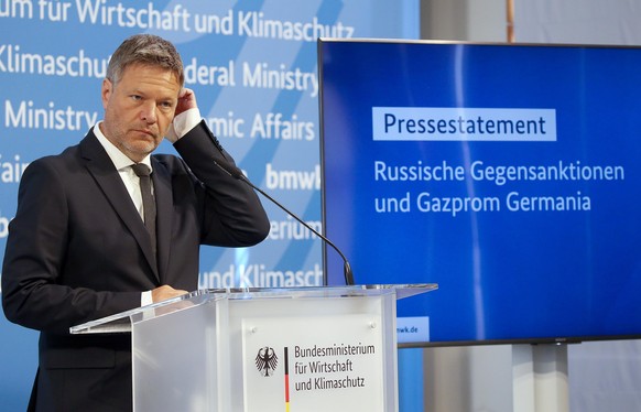 Am Donnerstag äußerte sich Robert Habeck (Bündnis90/Grüne), Bundeswirtschaftsminister, zu den russischen Gegensanktionen im Energiesektor.