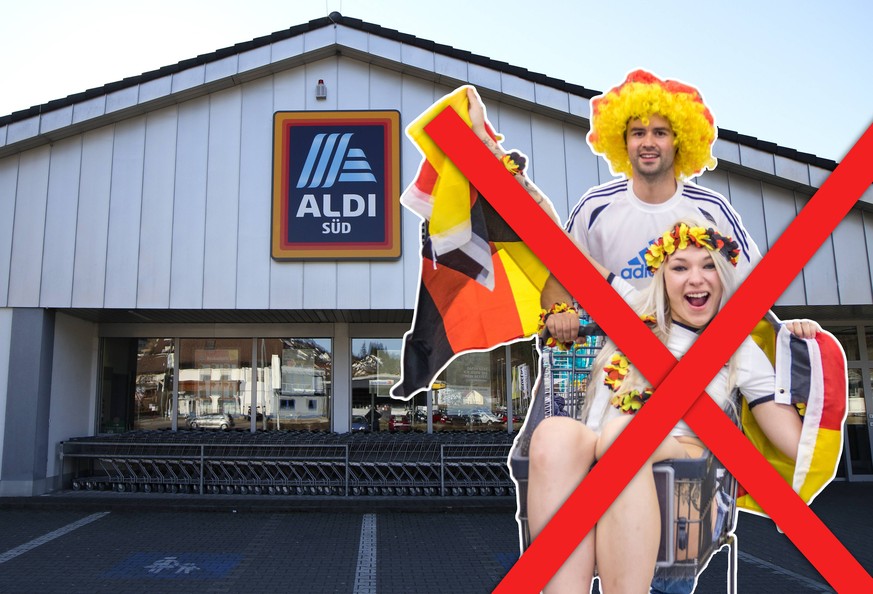 Elzach Themenbild - Aldi Sued, Discounter Themenbild - Aldi Sued, Discounter Elzach 24.02.2019 Aldi Sued, Werbeschild, Logo, Schriftzug, Reklame, Tag, Aussenaufnahme Featurebild, Symbolbild, Themenbil ...