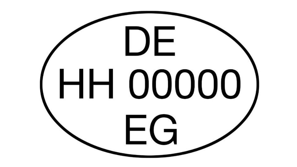 Das Identitätskennzeichen verrät den Hersteller.
