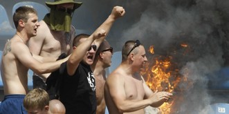 Wird die WM zum Gruppentreffen rechter russischer und deutscher Hooligans?